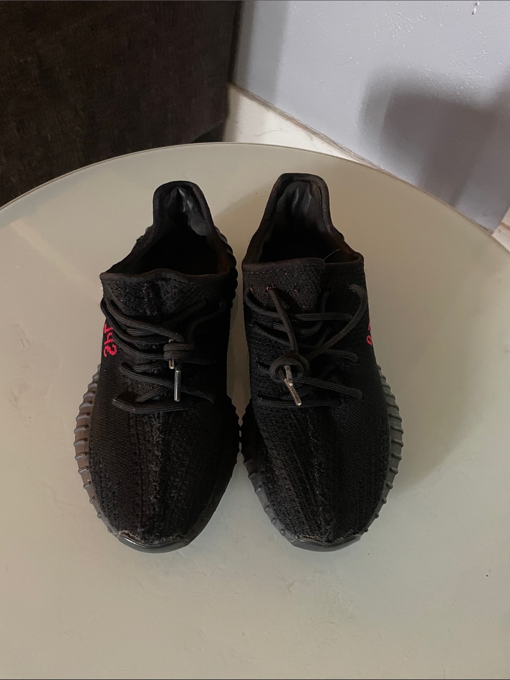 Adidas Yeezy Boost 350 V2 Sneakers - Black/Red